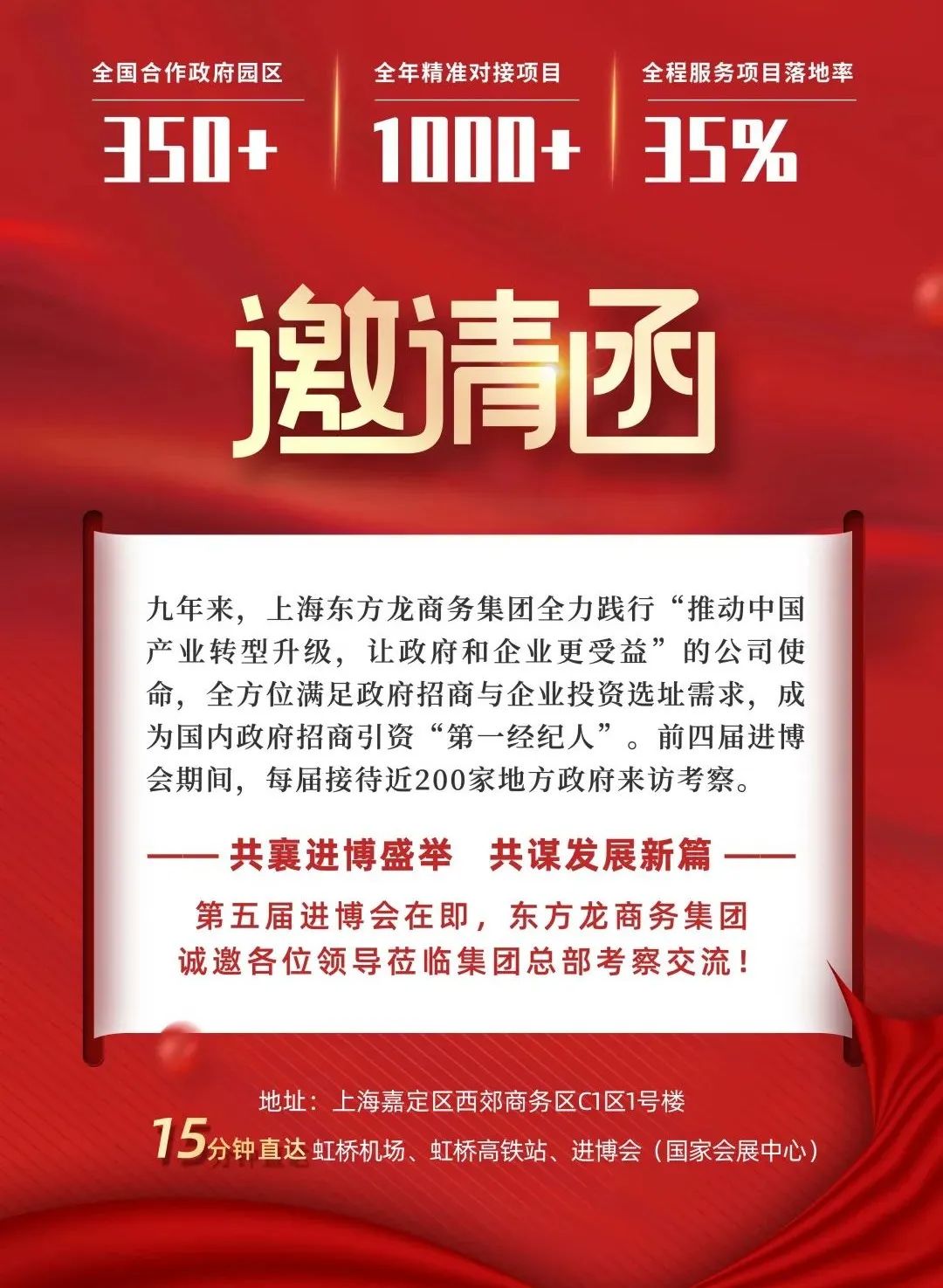 【委托招商運(yùn)營服務(wù)地圖】五度迎進(jìn)博！招大引強(qiáng)！以項(xiàng)目之“進(jìn)”支撐發(fā)展之“穩(wěn)”！